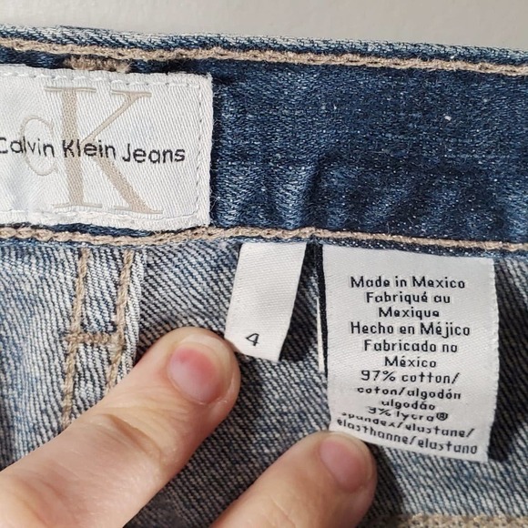 Calvin Klein Jeans Boot Cut Jean Faded Blue Wash Size 4 - Picture 8 of 10